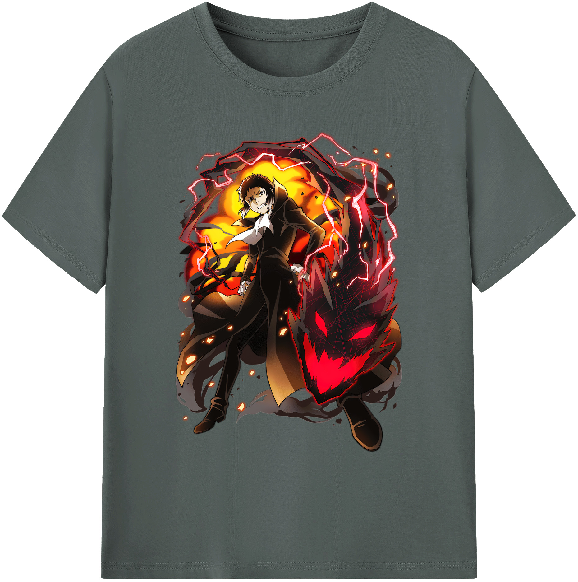 （画像用） 文豪ストレイドッグス Bungo Stray Dogs 綿100％ メンズ半袖Tシャツ｜肌触りやわらか＆通気性